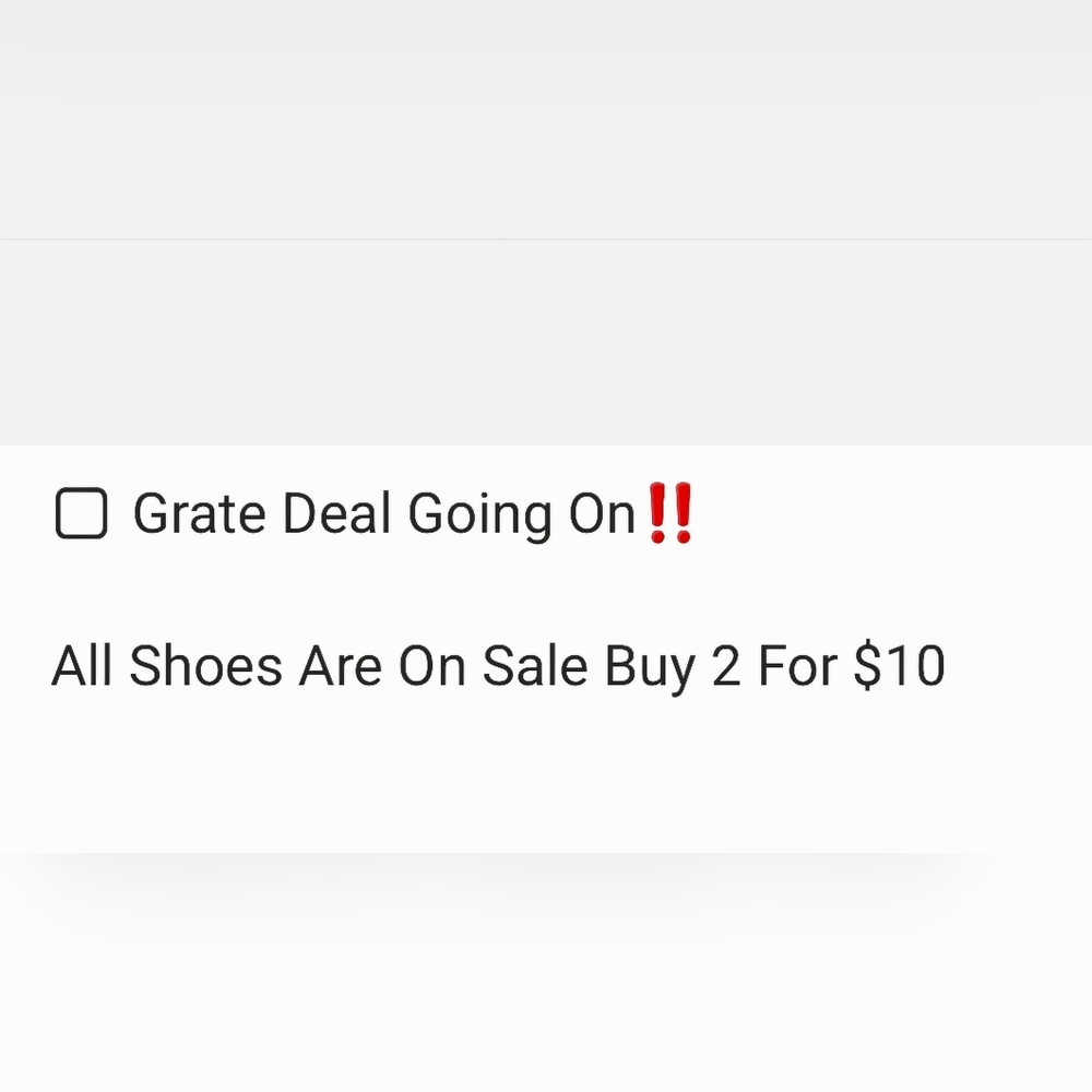 Any 2 Pairs of Shoes👞 For $10